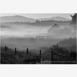 Morning Mist Stock Image, Howard Prairie, Ashland, Oregon