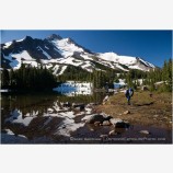 Backpacking Mt. Jefferson Wilderness Stock Image Oregon Cascade Range