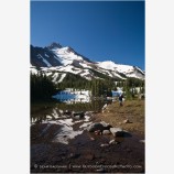 Backpacking Mt. Jefferson Wilderness 2 Stock Image Oregon Cascade Range