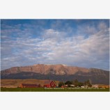 Red Barn under Wallowa Mountains 2 Stock Image Joseph, Oregon