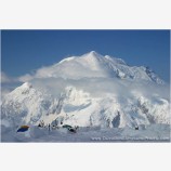 Mt. Foraker From Camp V Stock Image Denali National Park, Alaska