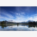 Volcanic Reflection Stock Image, Bend, Oregon