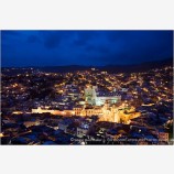 Guanajuato At Night Stock Image Mexico