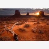Darkness Bleeds Daylight Print, Monument Valley, Arizona