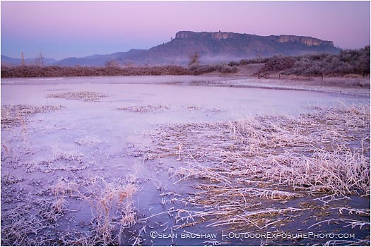 Rights Managed Stock Photo: Table Rock Winter Morning