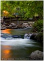 Royalty Free Stock Photo: Ashland Creek and Bridge