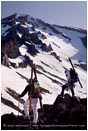 Climbing Mt. Shasta 1 Stock Image