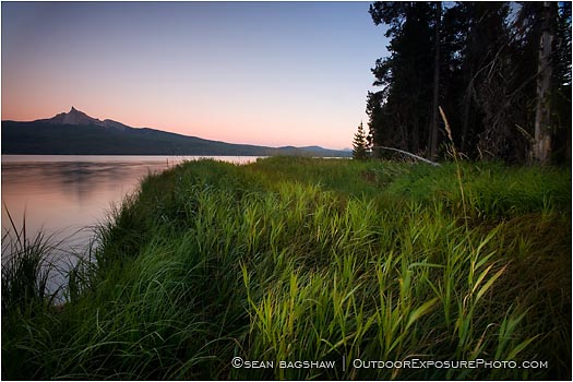 Royalty Free Stock Photo: Diamond Lake and Mt. Thielsen