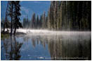 Royalty Free Stock Photo: Misty Forest Lake