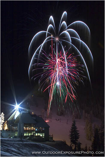 Rights Managed Stock Photo: Bavarian Night Fireworks