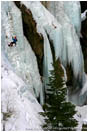 Royalty Free Stock Photo: Rappelling On Ice II