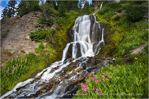 Vidae Falls Stock Image, Crater Lake National Park, Oregon