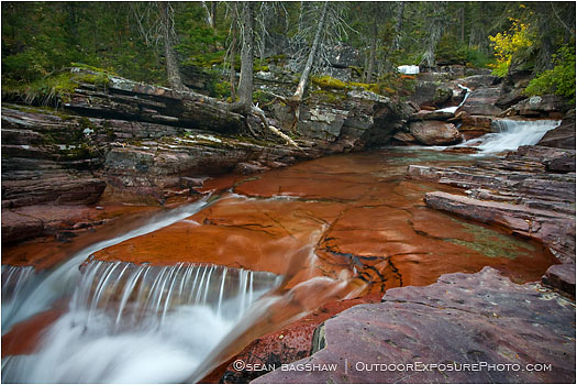 Rights Managed Stock Image: Red Stone Flow
