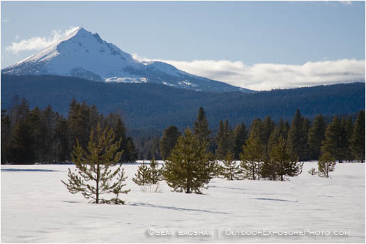 Royalty Free Stock Image: Mt. McLoughlin in Winter