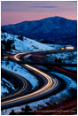 Winter Freeway Stock Image,
