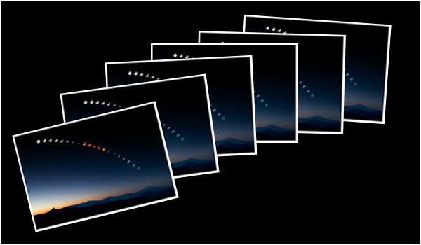 Greeting Cards: Lunar Eclipse Over Mt. Shasta