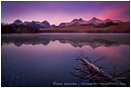Little Redfish Dawn Stock Image, Sawtooth Range, Idaho