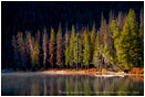 Touch of Day Stock Image, Stanley Lake, Idaho