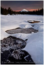 Cold Light Stock Image, Mt. McLoughlin, Oregon