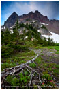 Three Fingered Jack Stock Image, Mt. Jefferson Wilderness, Oregon