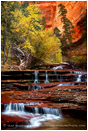Arch Angel Falls Stock Image, Zion, Utah