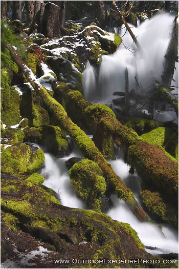 Clear Water Creek Falls Stock Image