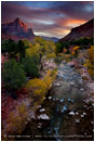 Kissing The Watchman Stock Image, Zion, Utah