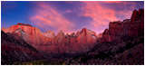Towers Of The Virgin Panorama Stock Image, Zion, Utah