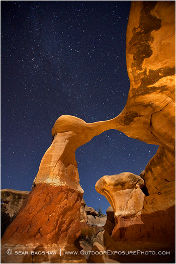 The Galaxy and The Arch Print, Devil's Garden, Utah