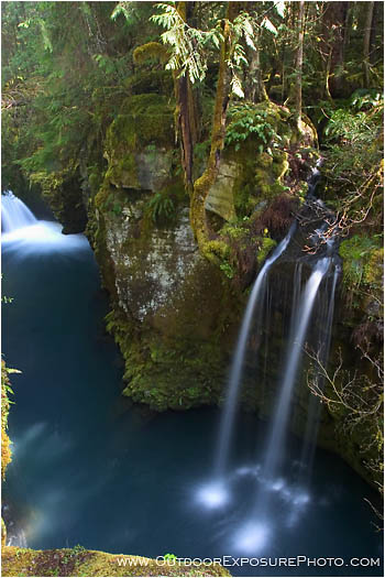 Royalty Free Stock Photo: North Umpqua Above Toketee IV