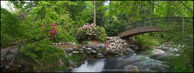 Ashland Creek Panorama Stock Image, Ashland, Oregon