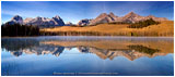 Little Redfish Lake Panorama Stock Image, Sawtooth Range, Idaho
