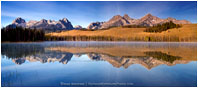 Little Redfish Lake Panorama Print, Sawtooth Range, Idaho