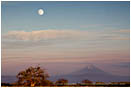Moonrise over Mt. McLoughlin Stock Image Medford, Oregon