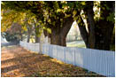 Fall Picket Fence Stock Image Ashland, Oregon