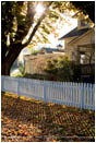Fall Picket Fence 3 Stock Image Ashland, Oregon