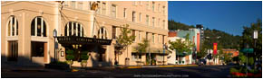 Main Street Panorama Stock Image Ashland, Oregon