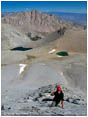 Backpacking on Mt. Tyndal 3 Stock Image High Sierras, California