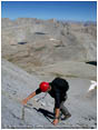 Backpacking on Mt. Tyndal 4 Stock Image High Sierras, California