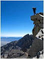 Backpacking on Mt. Tyndal 5 Stock Image High Sierras, California