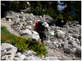 Backpacking in the Sierra Mountains Stock Image High Sierras, California