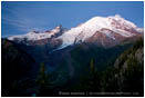 Mt. Rainier at Sunset Stock Image Washington