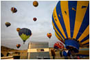 Hot Air Balloon Liftoff Stock Image Montague, California