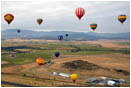 Hot Air Balloons in Flight Stock Image Montague, California