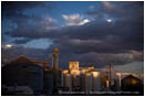 Wheat Silos at Sunset Stock Image Palouse, Washington