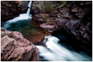 St. Mary Falls Stock Image Glacier National Park, Montana