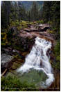 Waterfall on Virginia Creek 2 Stock Image Glacier National Park, Montana