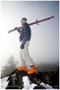 Back Country Skiing 4 Stock Image Siskiyou Mountains, Oregon