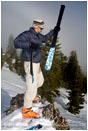 Back Country Skiing 5 Stock Image Siskiyou Mountains, Oregon