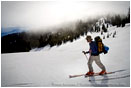 Back Country Skiing 7 Stock Image Siskiyou Mountains, Oregon